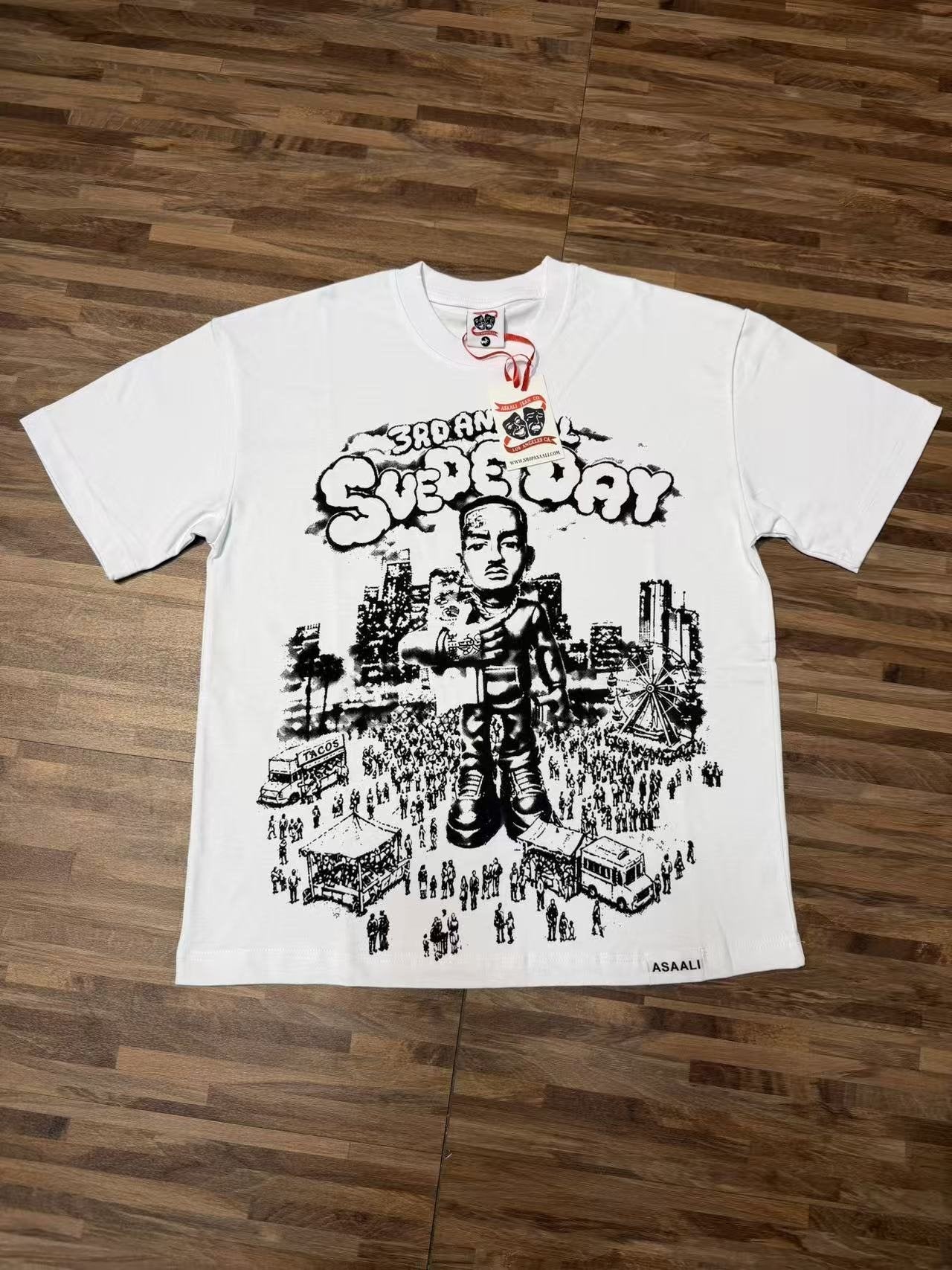 ASAALL Illustrated Front Graphic T-Shirt — front