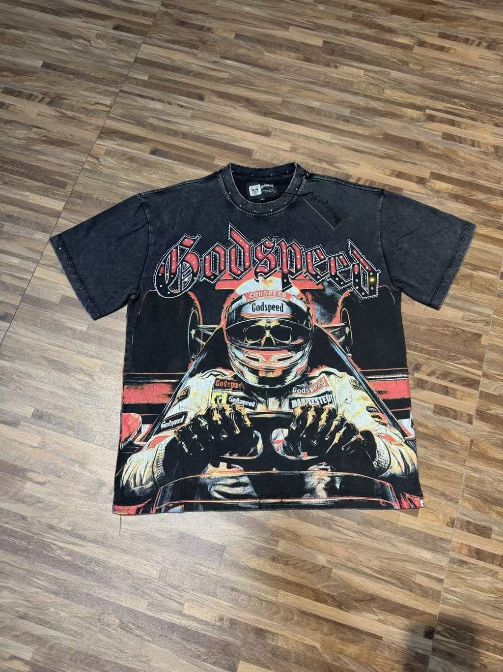 Godspeed 69 Raceway Short-Sleeve Graphic T-Shirt — front