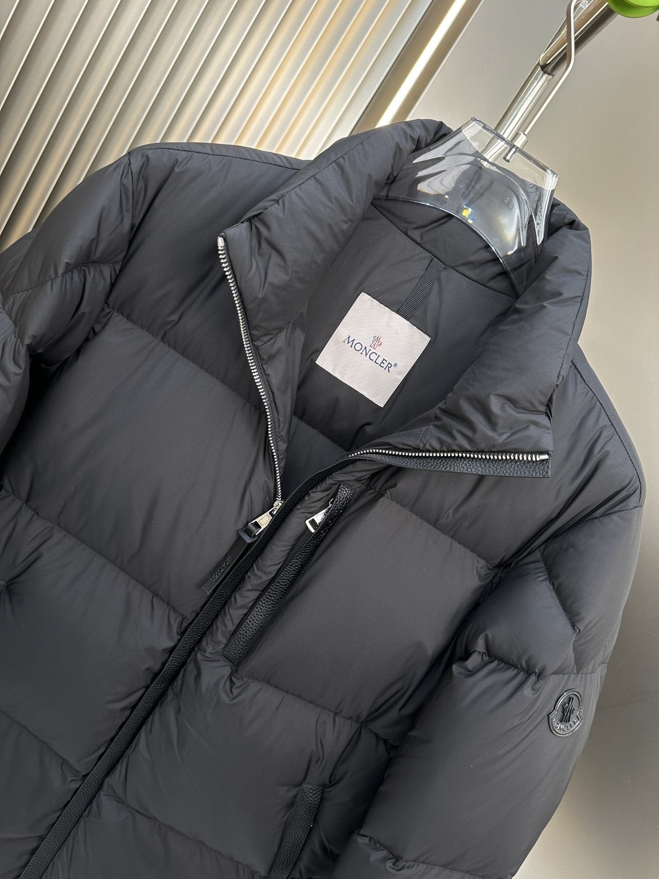 Moncler Stand-Collar Puffer Coat — neck_label