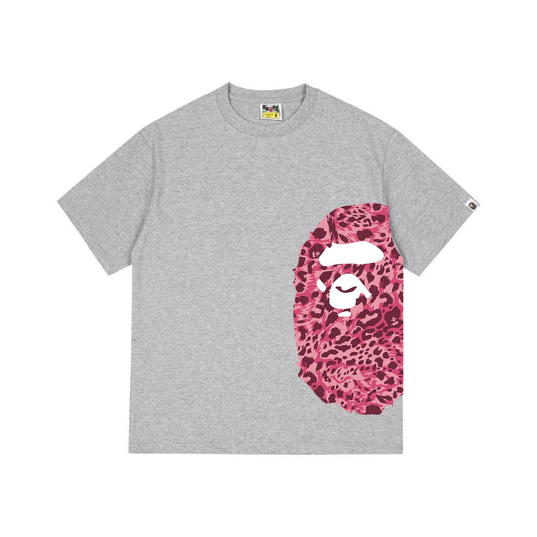 BAPE Pink Camo Ape Head Graphic T-Shirt — front