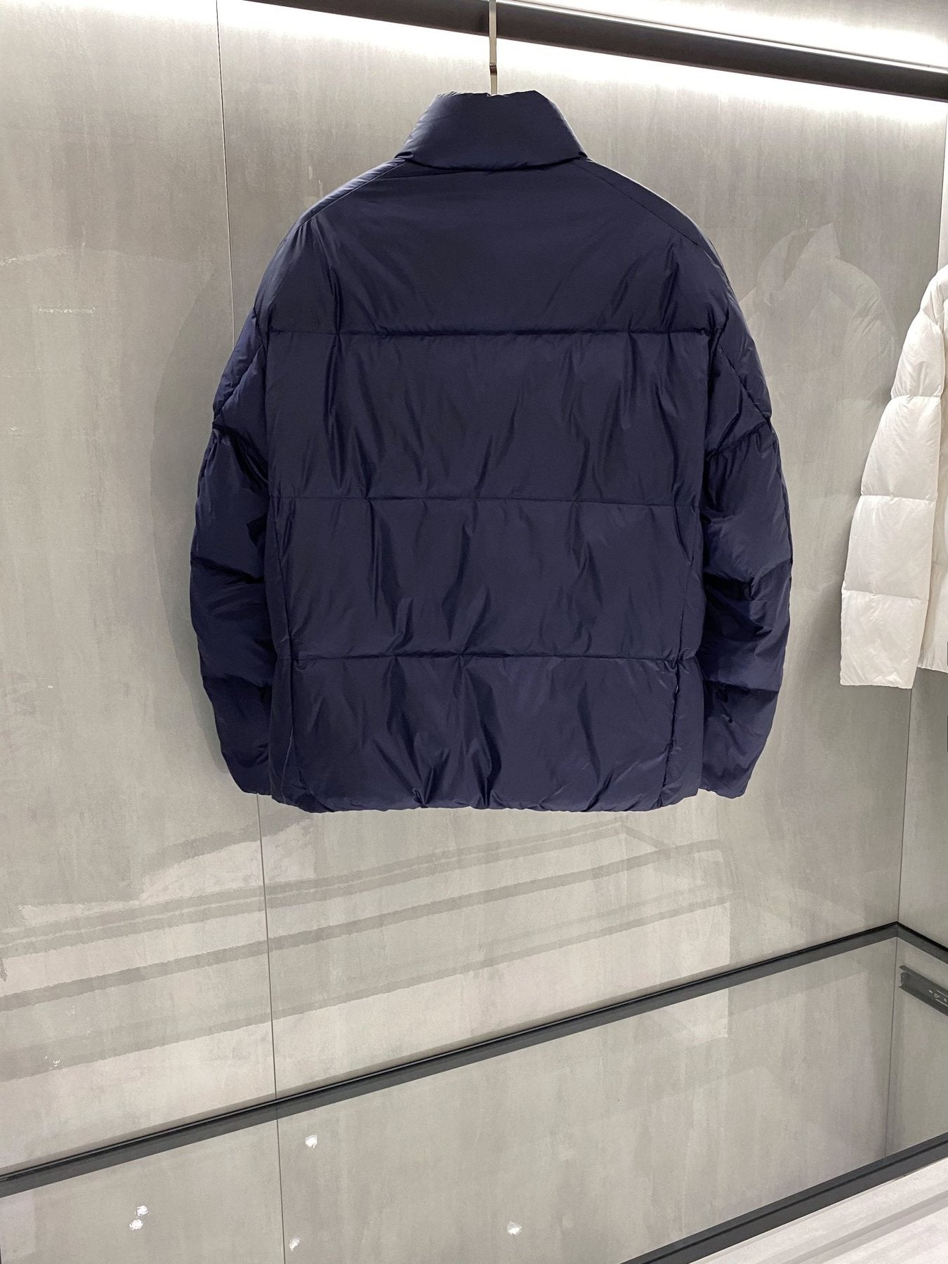 Prada Quilted Stand-Collar Puffer Jacket — back