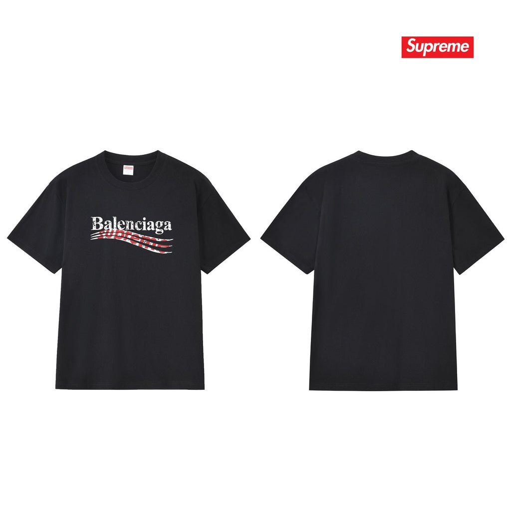 Supreme Balenciaga-Style Wave Graphic T-Shirt — comparison