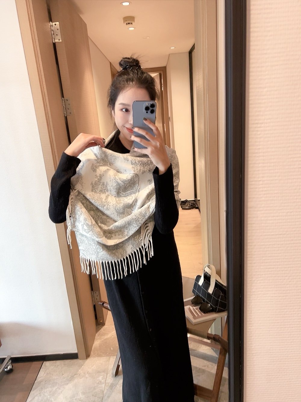 Dior Animal Toile Fringed Scarf — hero