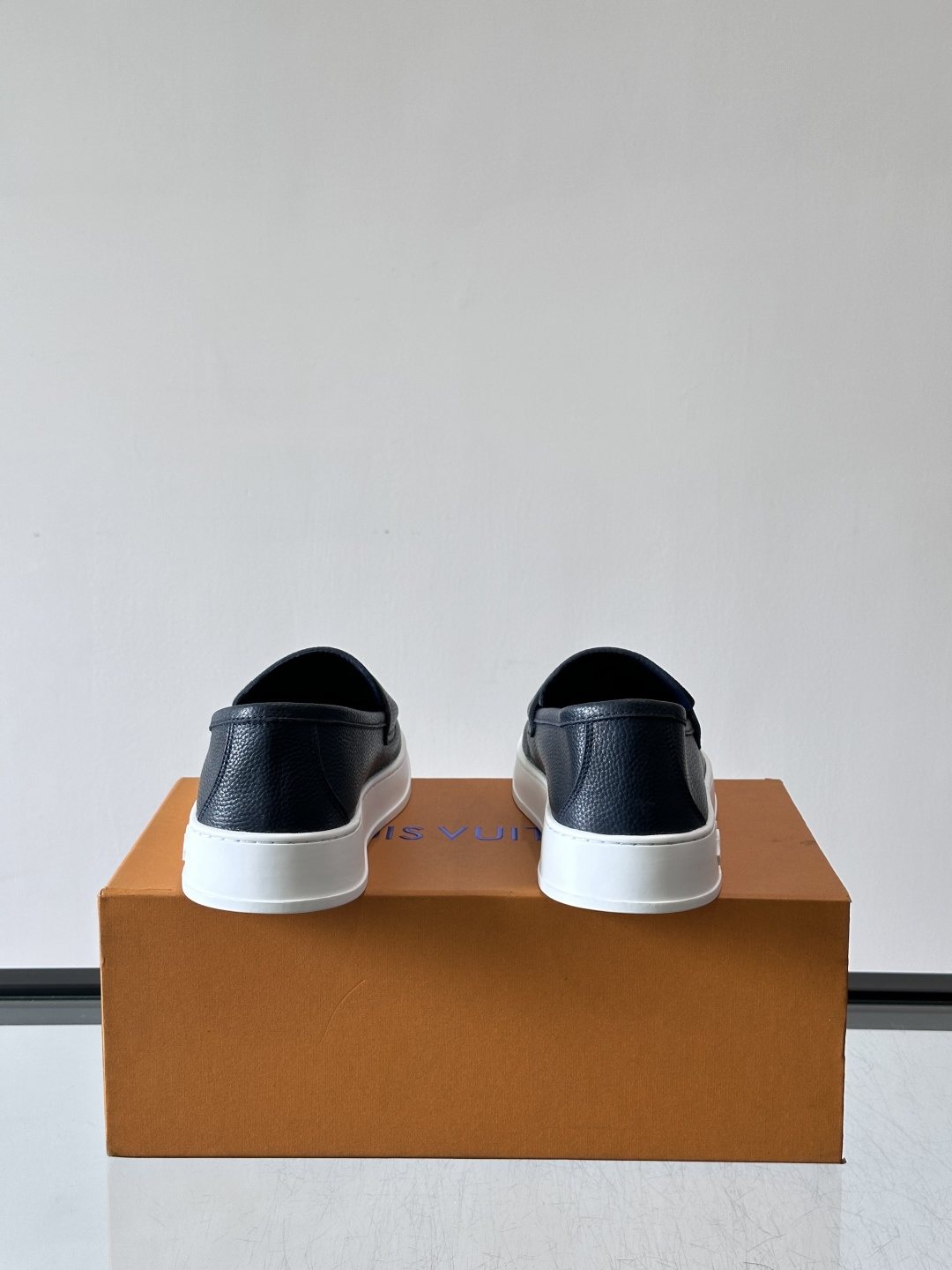 Louis Vuitton Black Platform Loafers — back