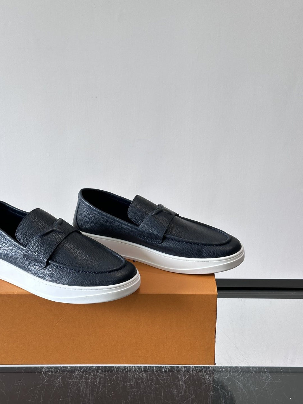 Louis Vuitton Black Platform Loafers — side