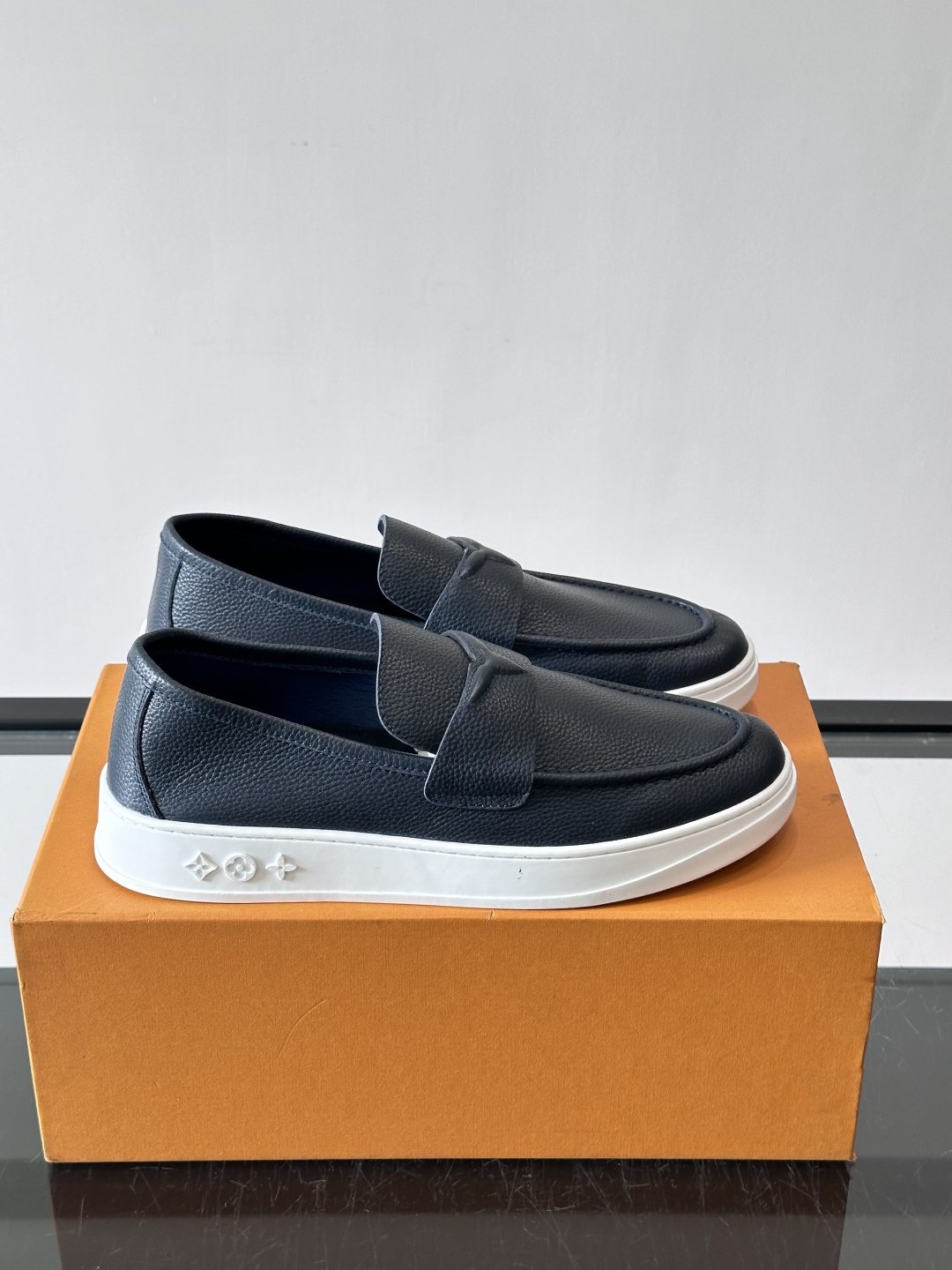 Louis Vuitton Black Platform Loafers — hero