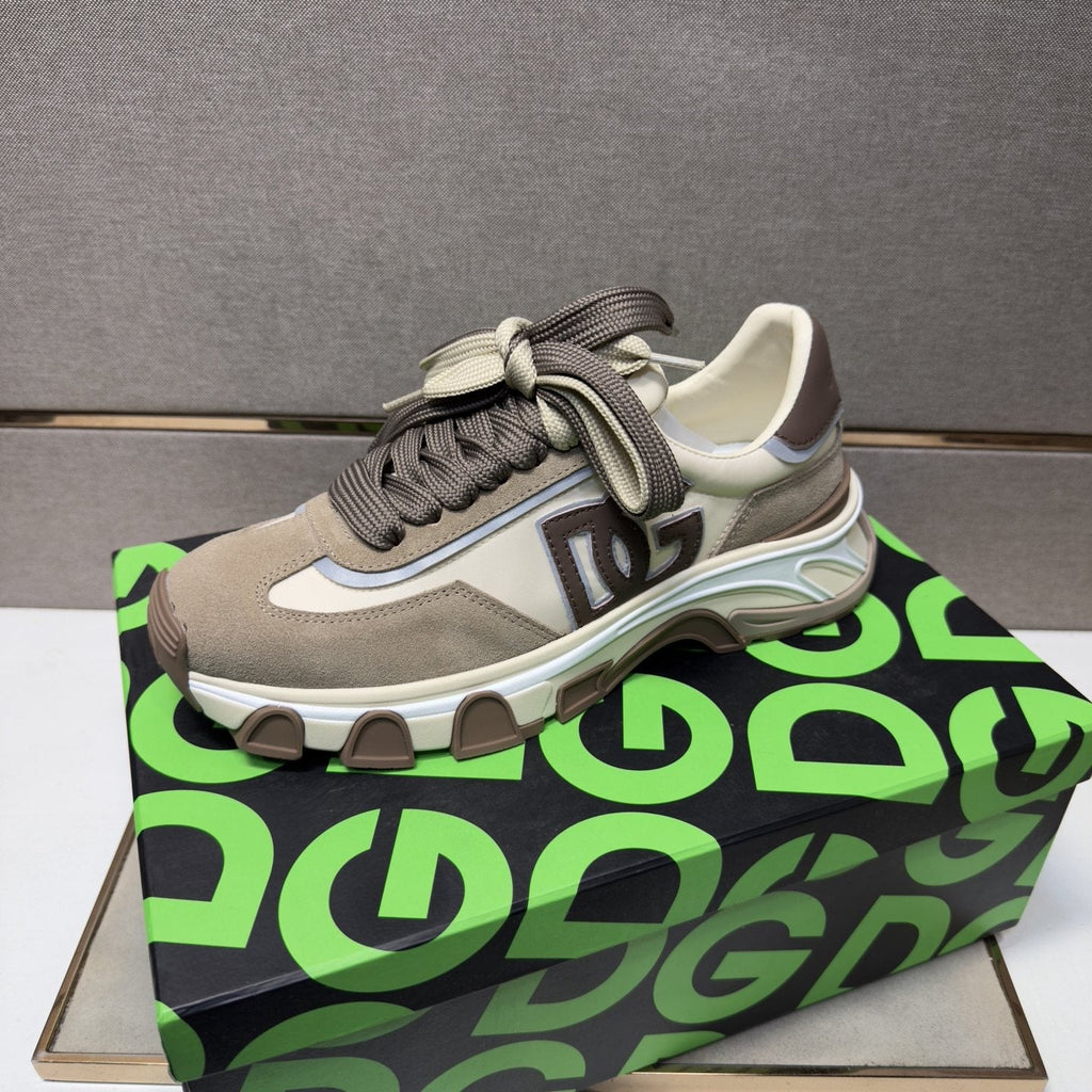 Dolce & Gabbana Taupe Chunky Sole Sneakers — hero