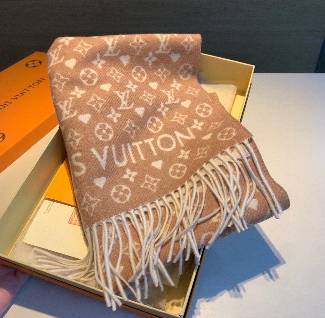 Louis Vuitton Reversible Monogram-Inspired Scarf — front