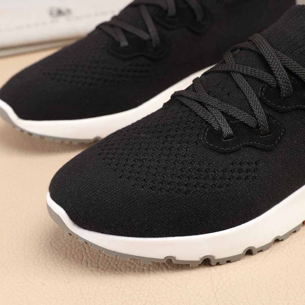 Brunello Cucinelli Black Knit Sneakers — detail