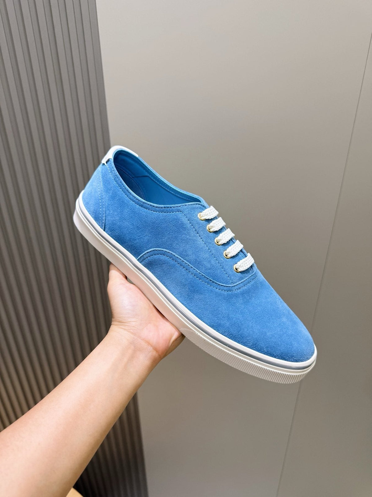 Brunello Cucinelli Suede Low-Top Sneakers — back