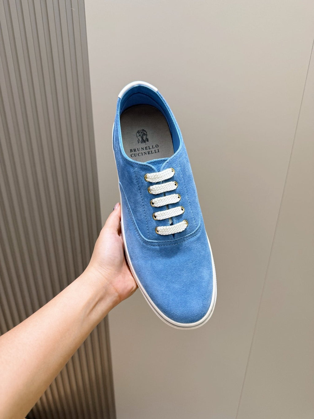 Brunello Cucinelli Suede Low-Top Sneakers — model