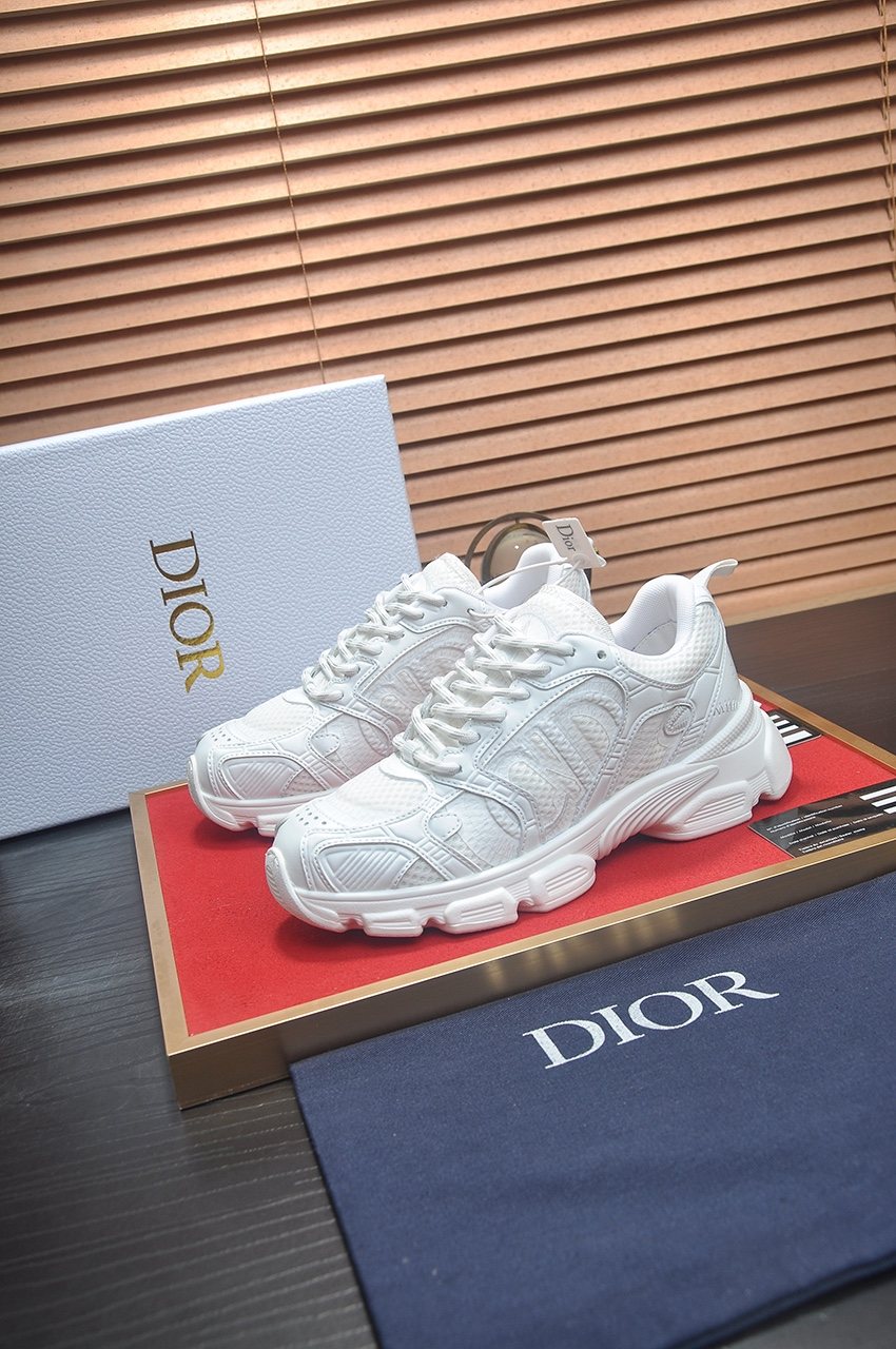 Dior White Couple Sneakers — front