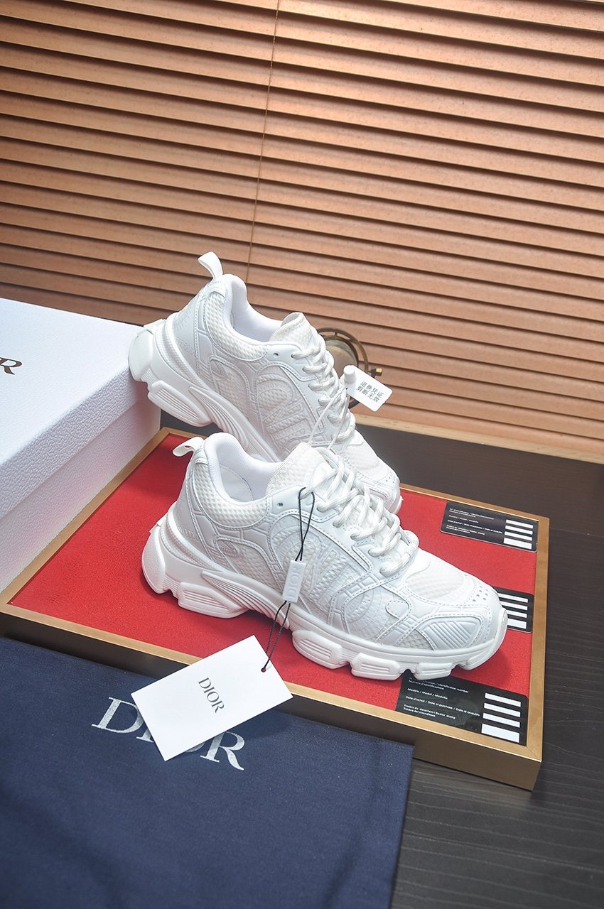 Dior White Couple Sneakers — side