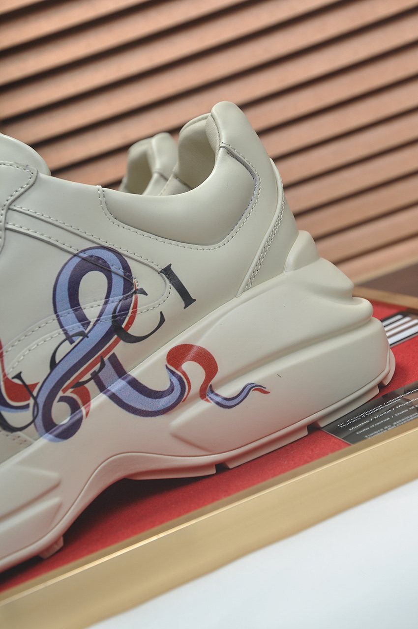 GUCCI Multicolor Graphic Chunky Sneakers — detail