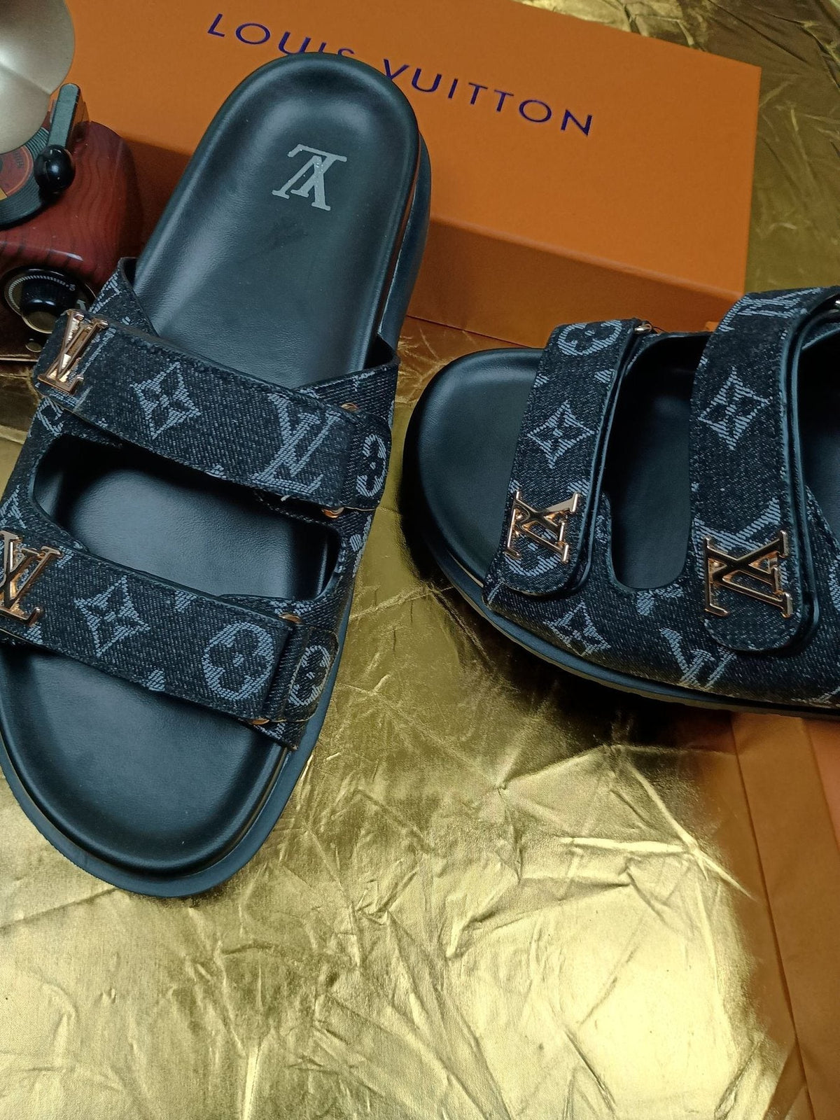 Louis Vuitton Double-Strap Slide Sandals — side