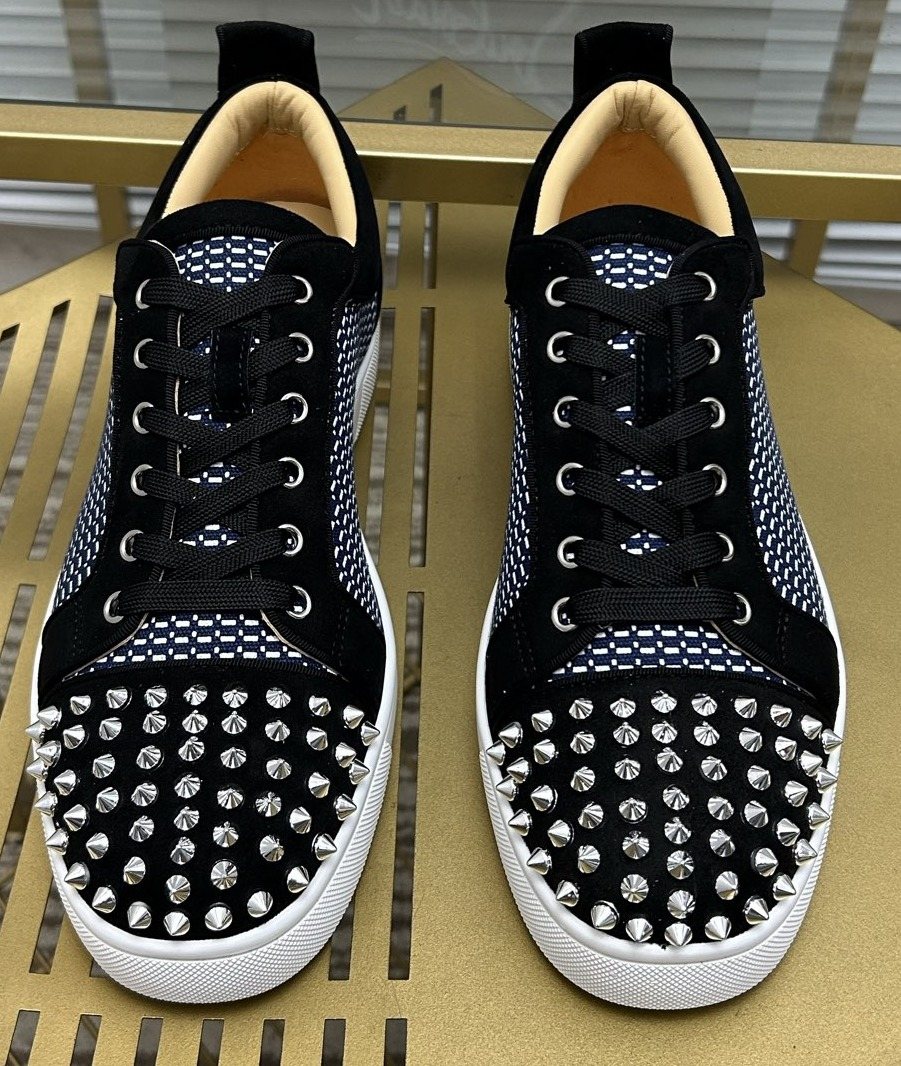 Christian Louboutin Studded Toe Low-Top Sneakers — hero