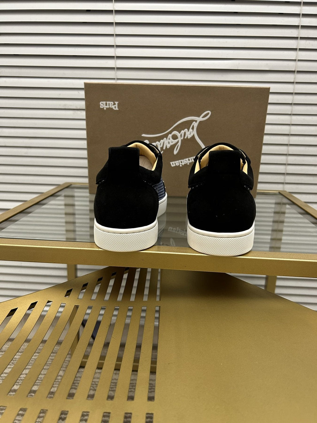 Christian Louboutin Studded Toe Low-Top Sneakers — back