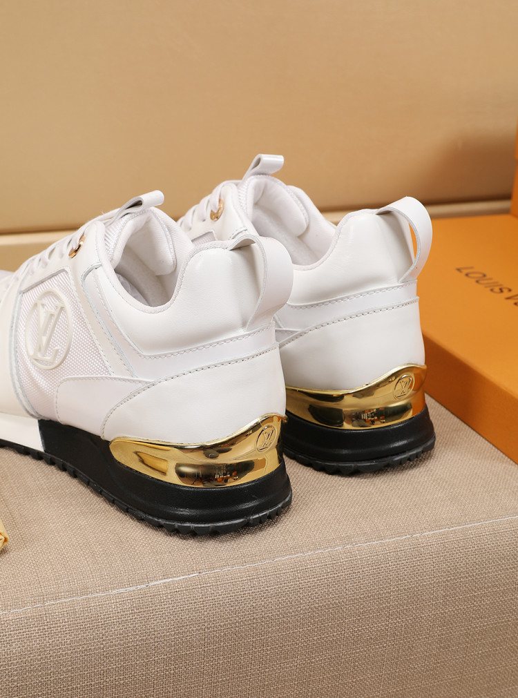 Louis Vuitton White Low-Top Sneakers — back