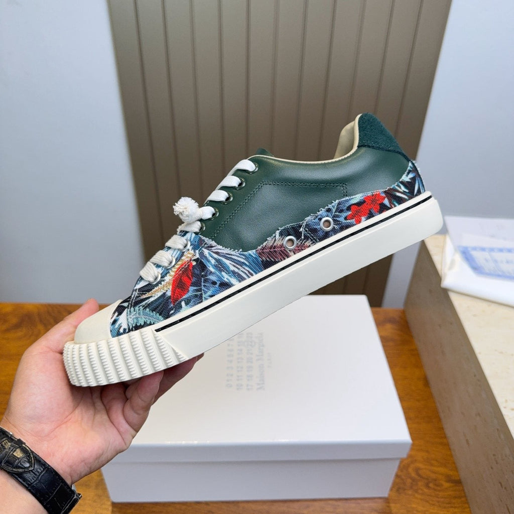 Maison Margiela Floral Panel Low-Top Sneakers — front