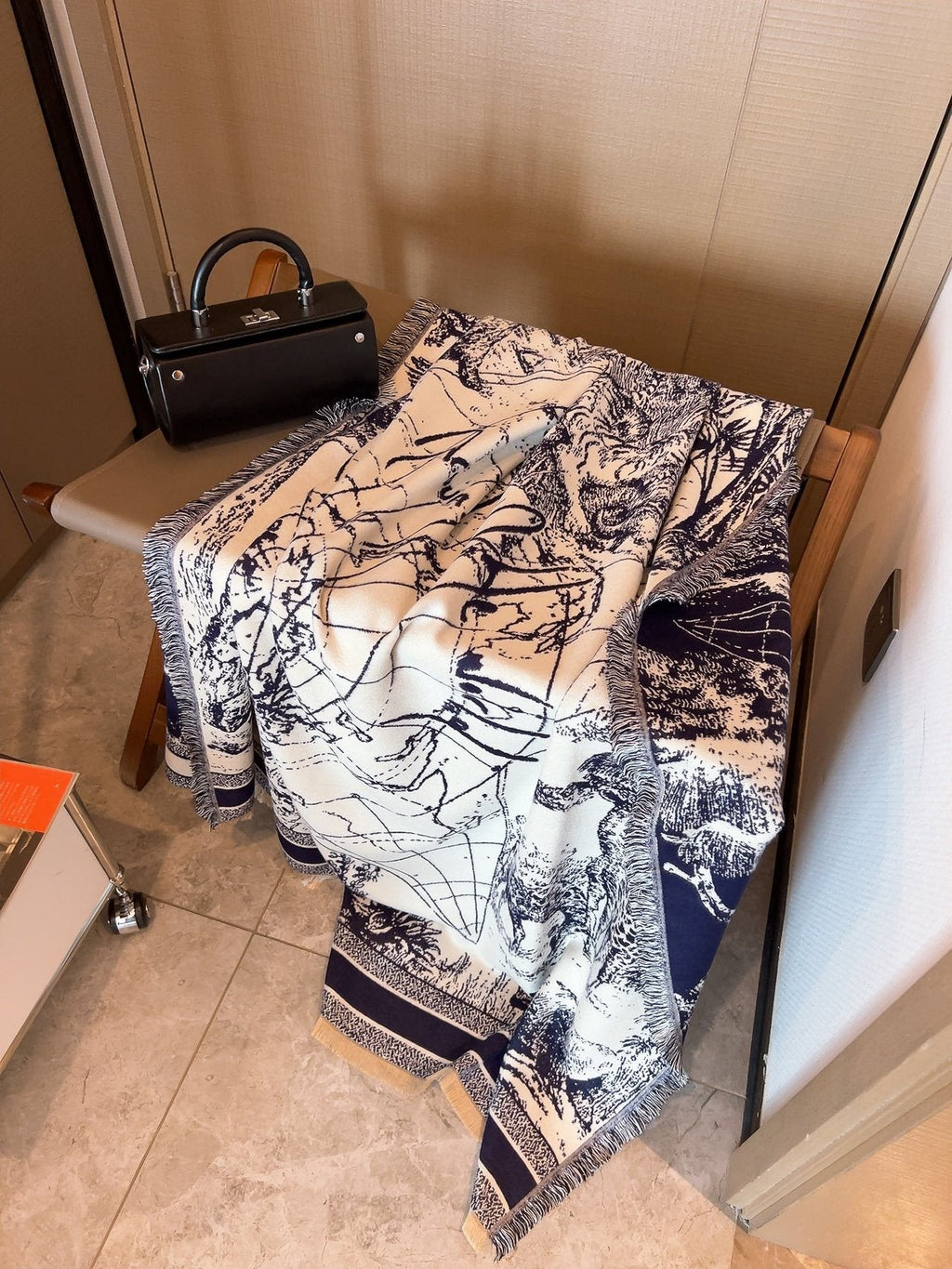 Dior Scenic Print Shawl — front