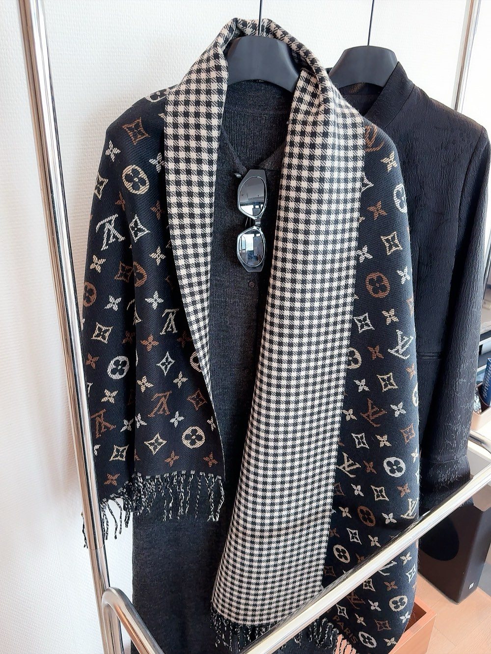 Louis Vuitton Reversible Monogram Scarf — front