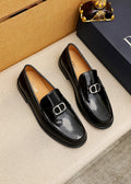 Dior Black Leather Loafers — hero