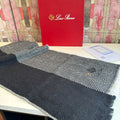 Loro Piana Herringbone Fringed Scarf — hero