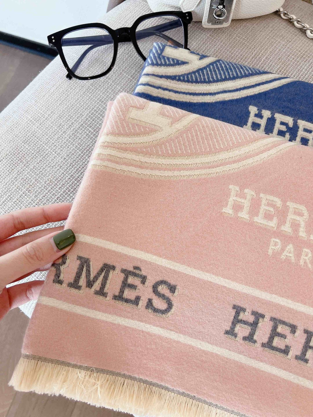 Hermès Equestrian Motif Scarf — detail