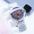 Cartier Silver Brown Dial Bracelet Watch — hero