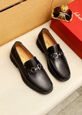 Ferragamo Black Bit Loafers — hero