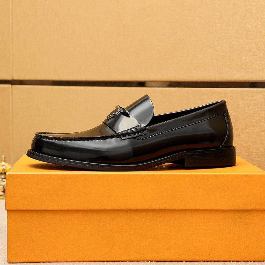 Louis Vuitton Black Hardware Loafers — side