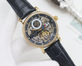 Patek Philippe Black Gold Strap Watch — hero