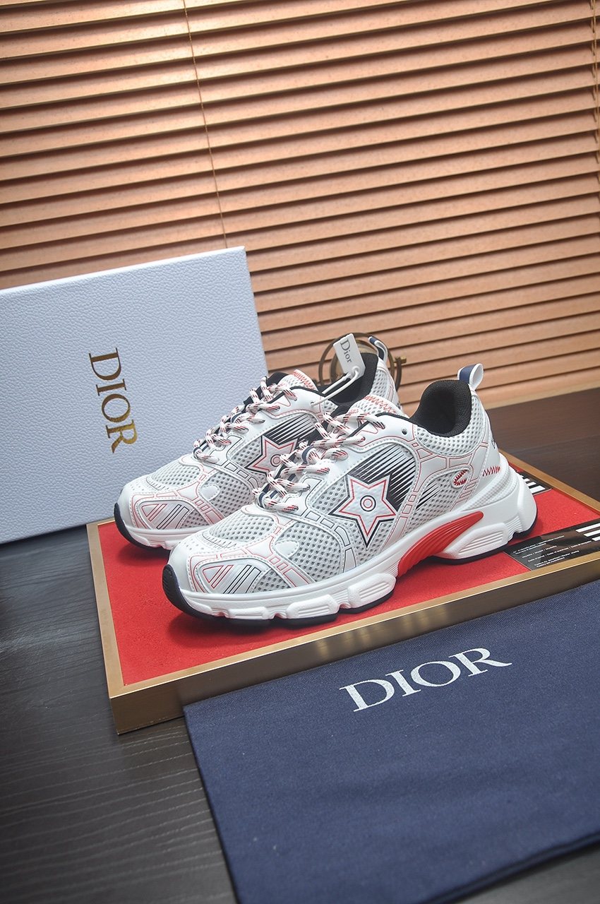 Dior Paneled Low-Top Sneakers — front