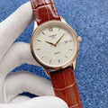 Tissot Cream Dial Brown Leather Strap Watch — hero