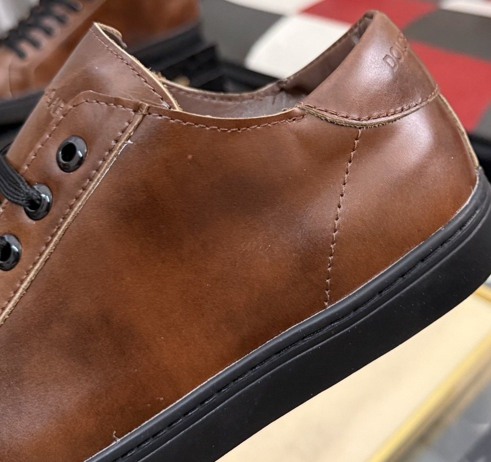 DG Brown Lace-Up Casual Shoes — detail
