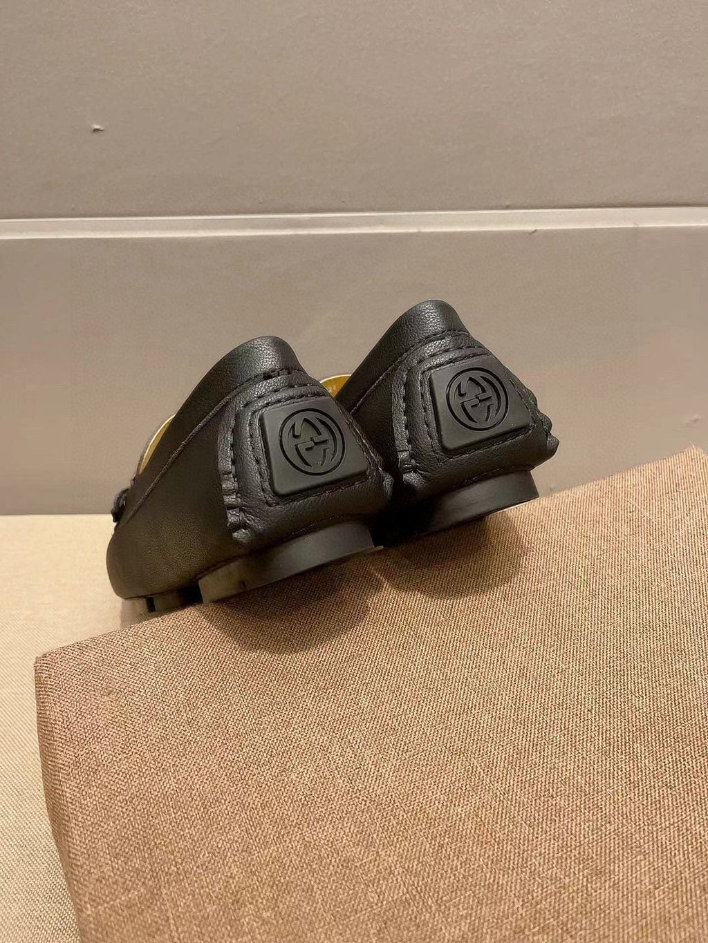 Gucci Black Horsebit Loafers — back