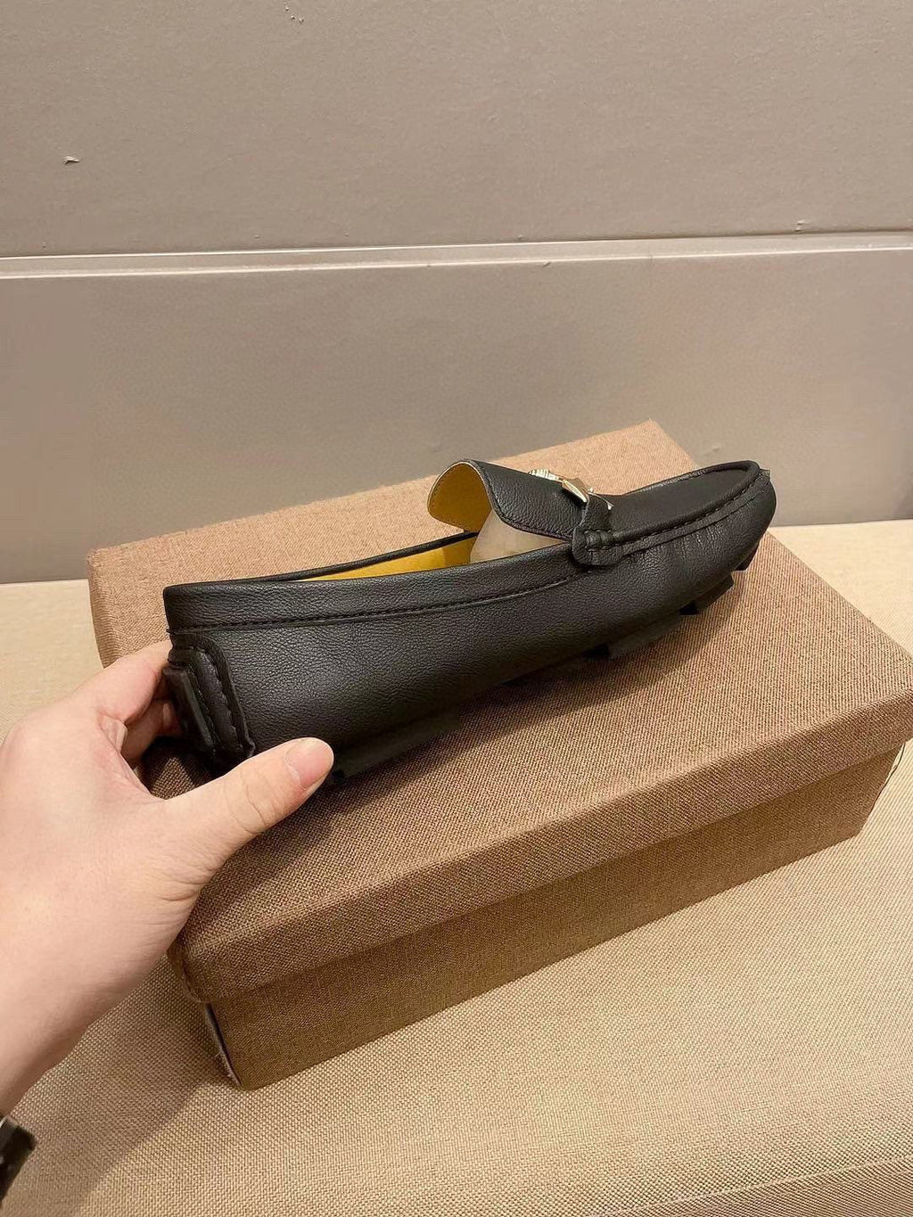 Gucci Black Horsebit Loafers — side