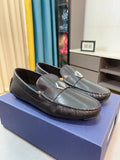 Dior Black Silver-Accent Loafers — hero