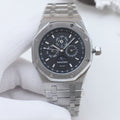 Audemars Piguet Silver Black Dial Bracelet Watch — hero