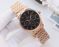 OMEGA Rose Gold Black Dial Bracelet Watch — hero