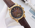 Patek Philippe Gold Brown Dial Strap Watch — hero