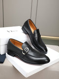 Dior Black Buckle Loafers — hero