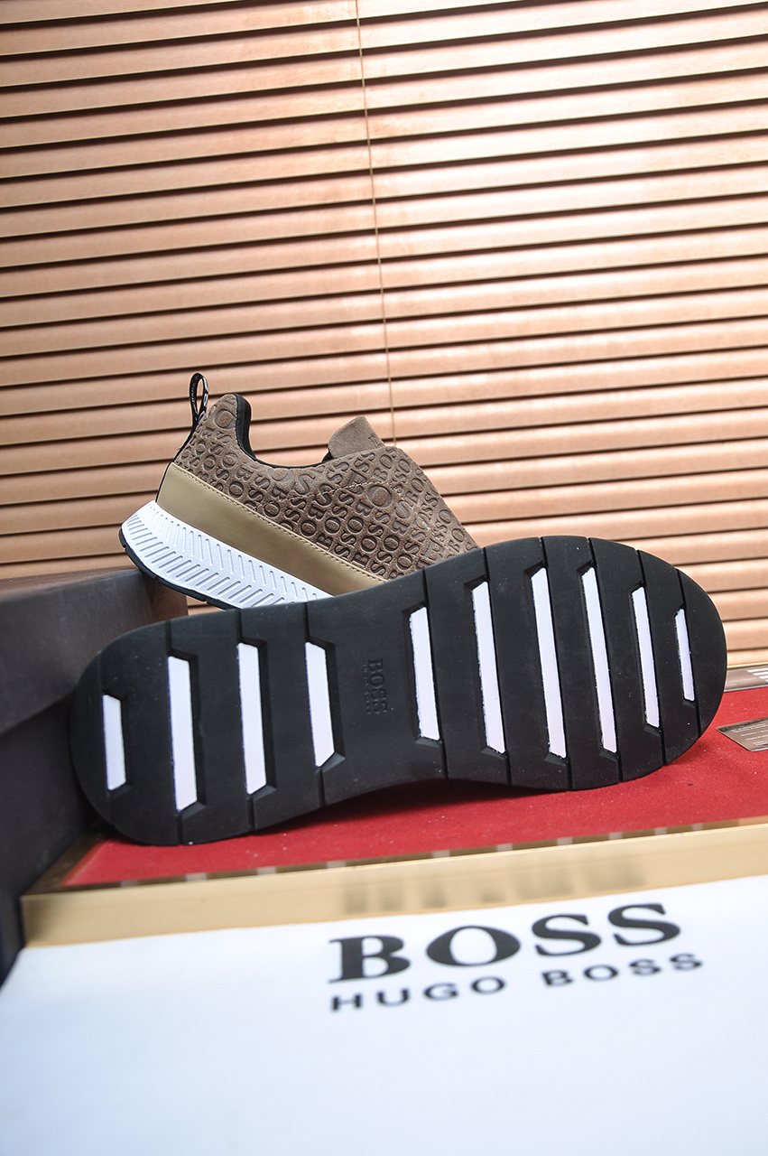 HUGO BOSS Textured Slip-On Sneakers — detail
