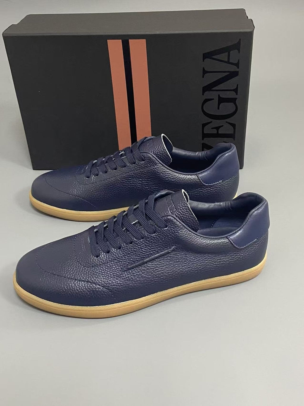 Zegna 232 Suede Low-Top Sneakers — hero