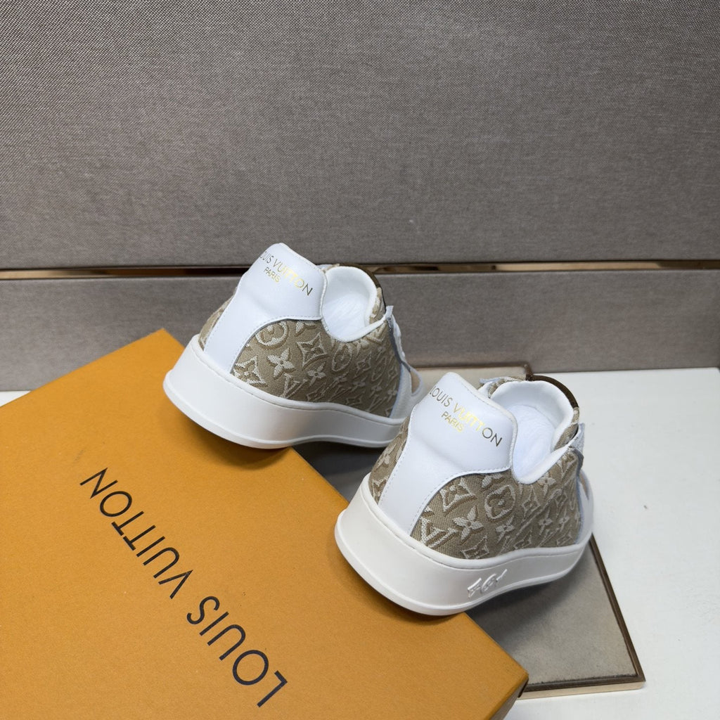 Louis Vuitton Patterned Panel Sneakers — back