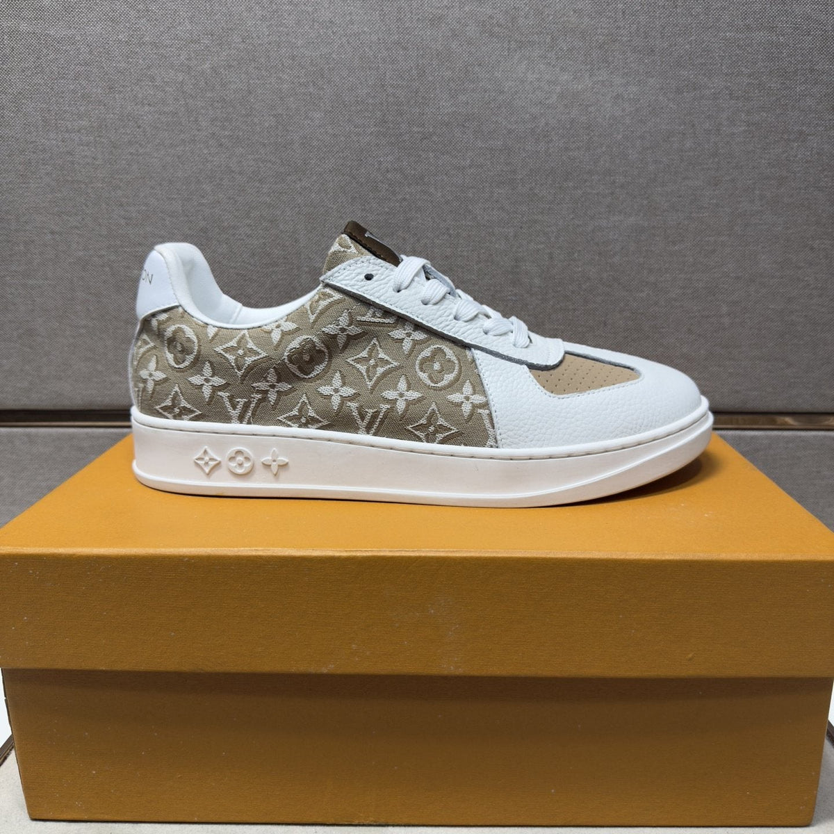 Louis Vuitton Patterned Panel Sneakers — side