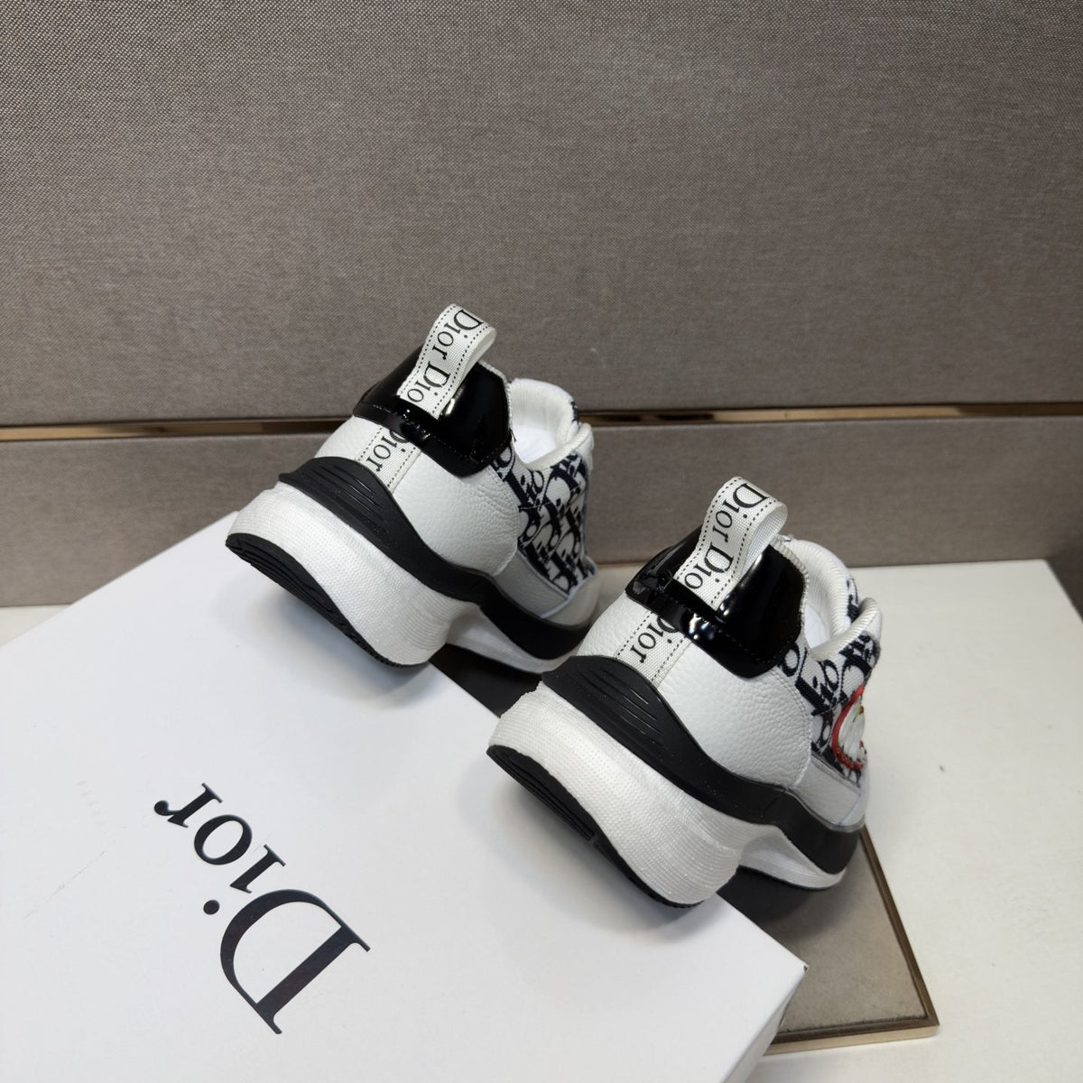 Dior Patterned Low-Top Men's Sneakers — back