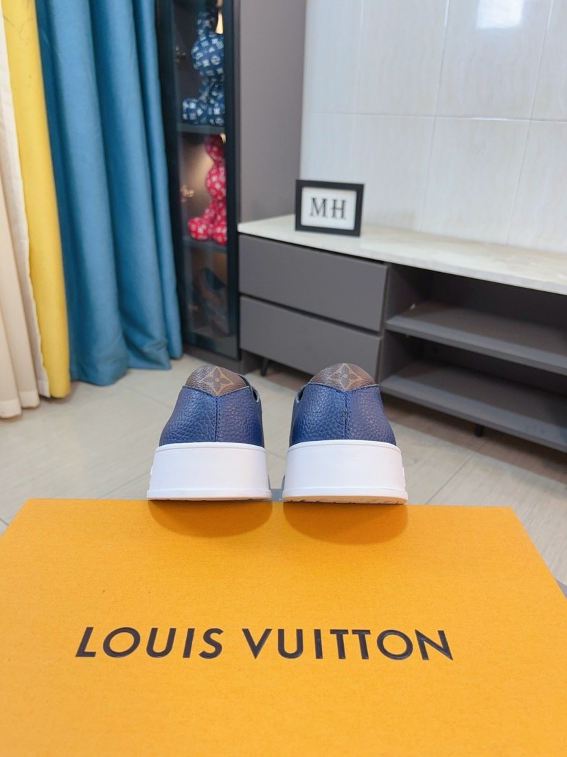 Louis Vuitton Textured Low-Top Sneakers — back