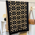 Coach Fringed Woven Motif Scarf — hero
