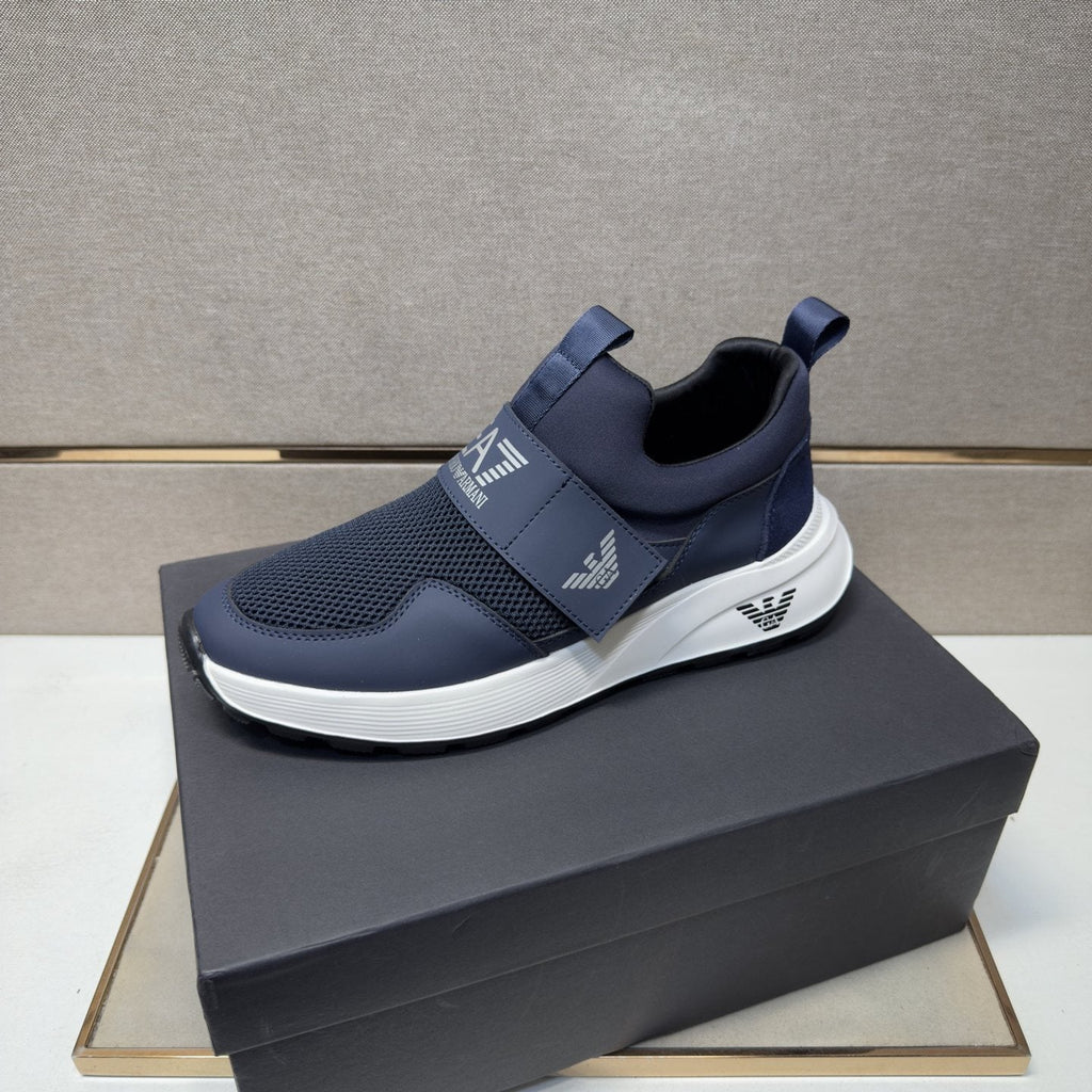 Emporio Armani EA7 Mesh Slip-On Sneakers — front